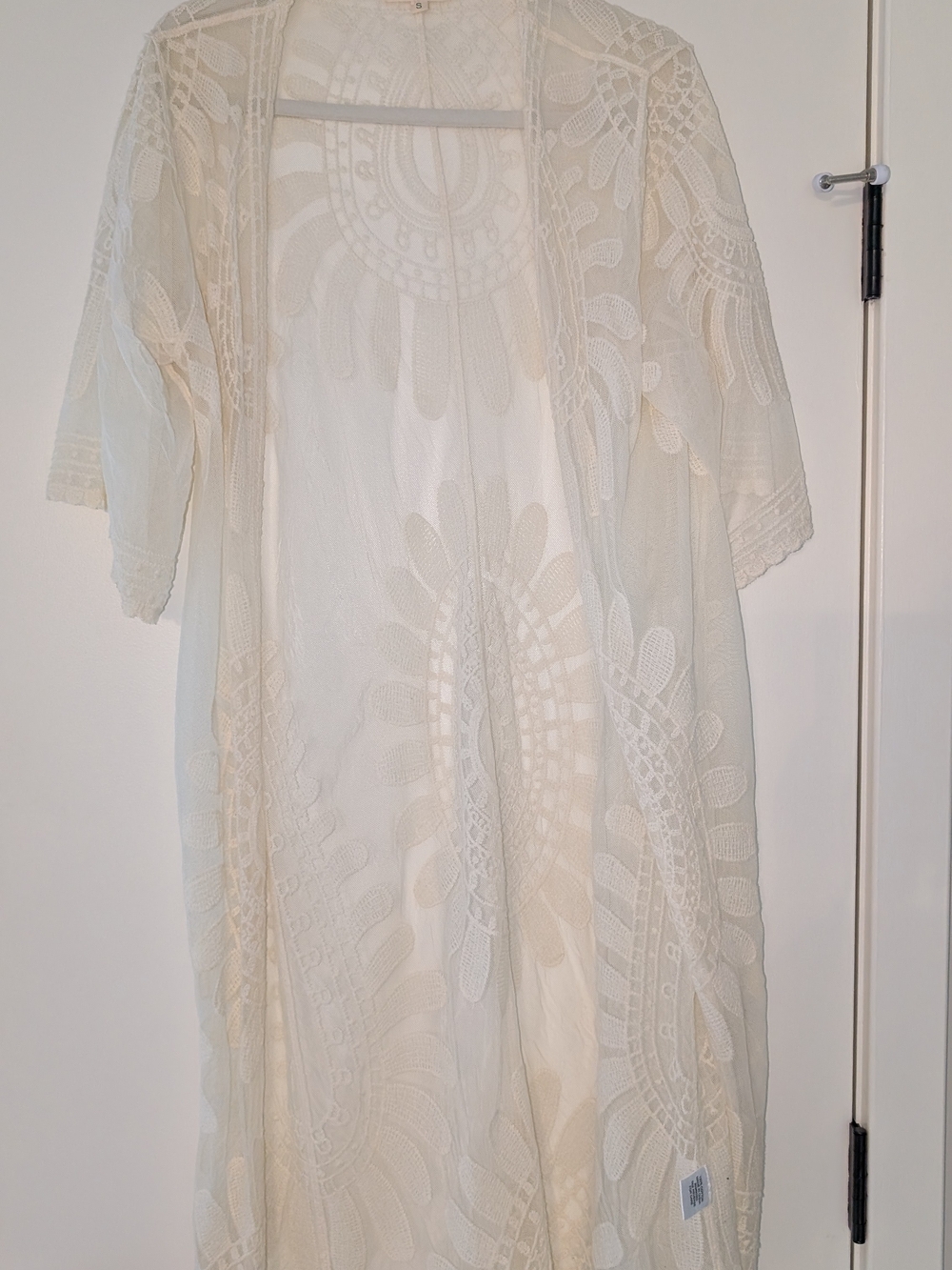 Women's Cream Lace Overlay
